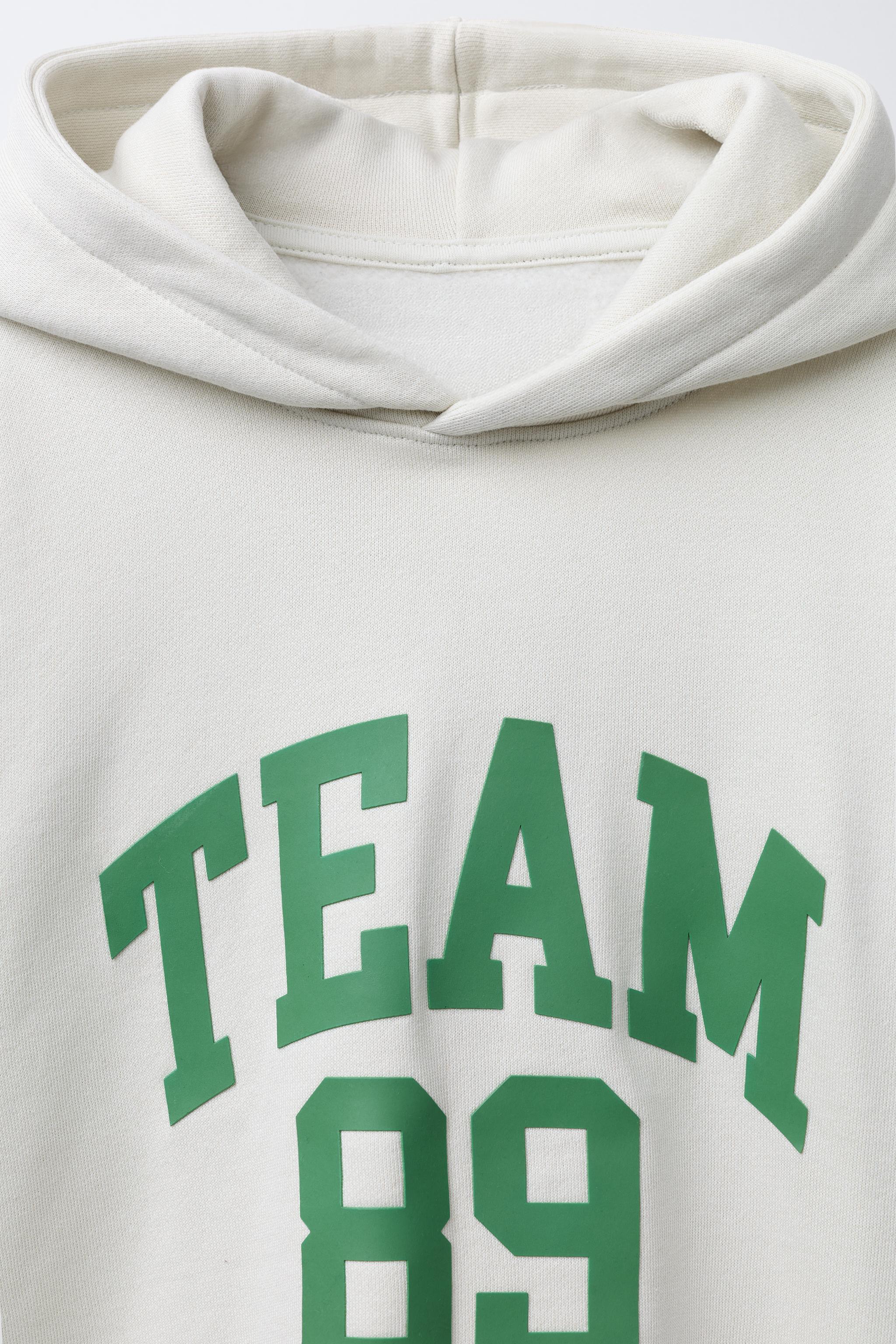 JOGGING HOODIE SWEATSHIRT WITH TEXT